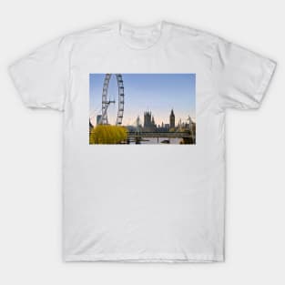 London Eye Houses of Parliament England T-Shirt